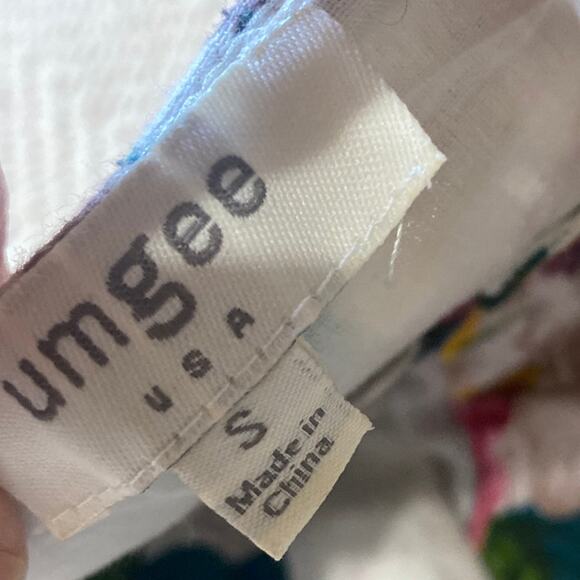 UMGEE USA Dress Women Small Floral Butterfly Babydoll Mini Boho Fairy Cottage - Picture 2 of 9